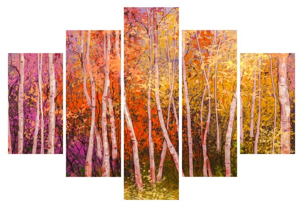 Slika pisanega gozda (150x105 cm)
