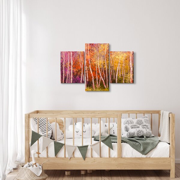 Slika pisanega gozda (90x60 cm)