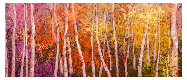 Slika pisanega gozda (120x50 cm)