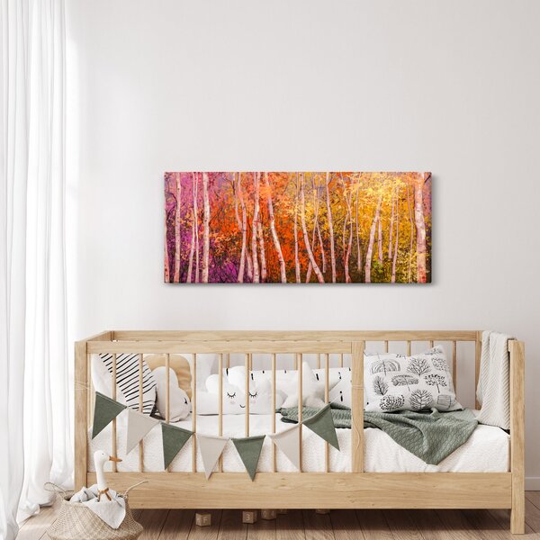 Slika pisanega gozda (120x50 cm)
