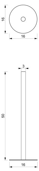 Držač toaletnog papira 51 cm bijela