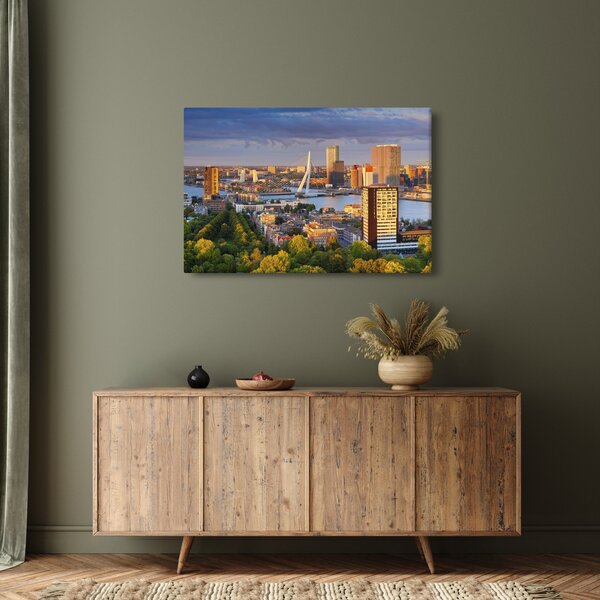 Slika - Obzorje Rotterdama, Nizozemska (90x60 cm)
