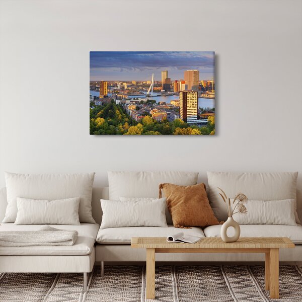 Slika - Obzorje Rotterdama, Nizozemska (90x60 cm)