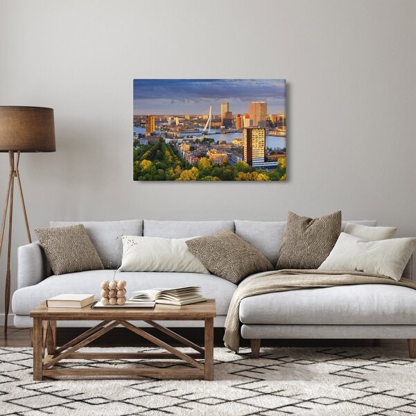 Slika - Obzorje Rotterdama, Nizozemska (90x60 cm)