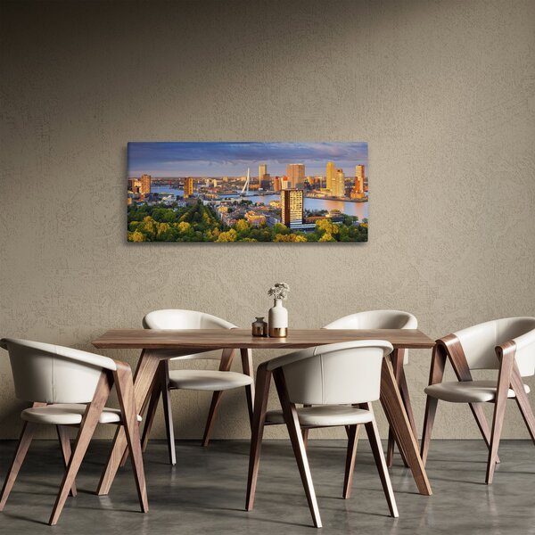 Slika - Obzorje Rotterdama, Nizozemska (120x50 cm)