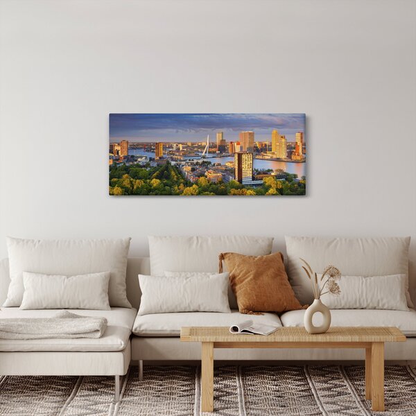 Slika - Obzorje Rotterdama, Nizozemska (120x50 cm)