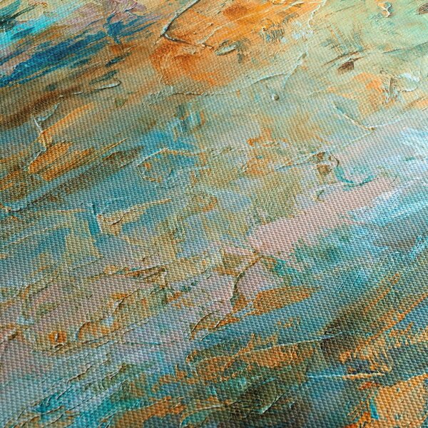 Slika modre abstrakcije (120x50 cm)