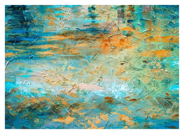 Slika modre abstrakcije (70x50 cm)