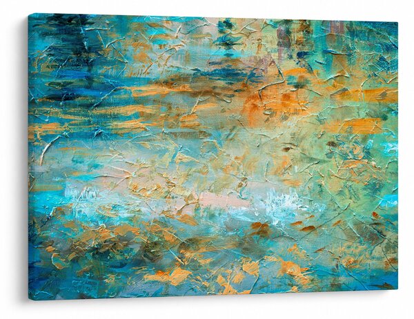 Slika modre abstrakcije (70x50 cm)