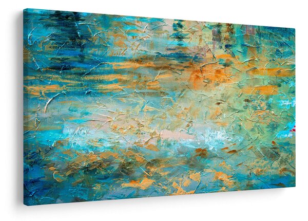 Slika modre abstrakcije (90x60 cm)