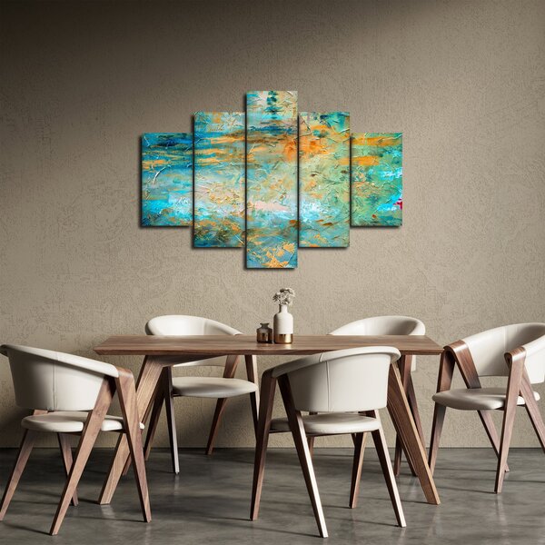 Slika modre abstrakcije (150x105 cm)