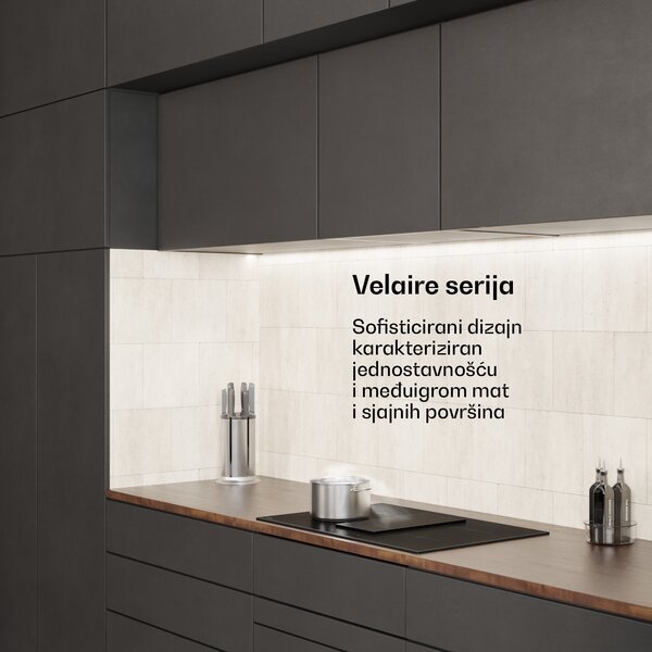 Klarstein Velaire Indukcijska ploča za kućanje s integriranom kapuljačom, 80 cm