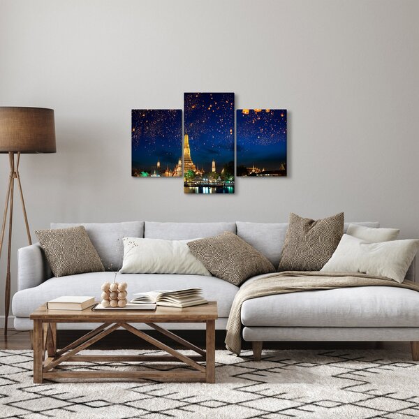 Slika - Luči za srečo, Bangkok (90x60 cm)