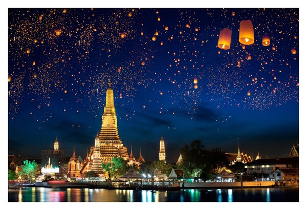 Slika - Luči za srečo, Bangkok (90x60 cm)