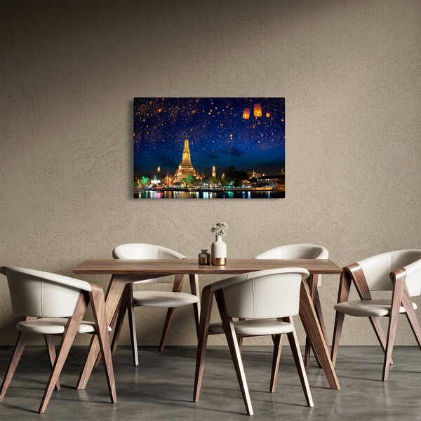 Slika - Luči za srečo, Bangkok (90x60 cm)