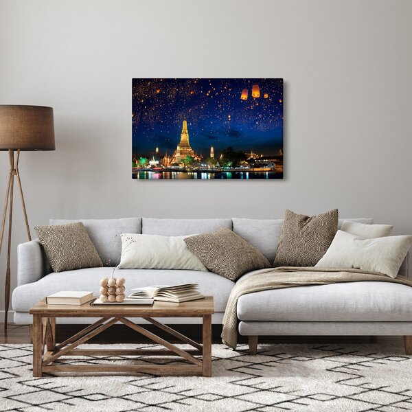 Slika - Luči za srečo, Bangkok (90x60 cm)