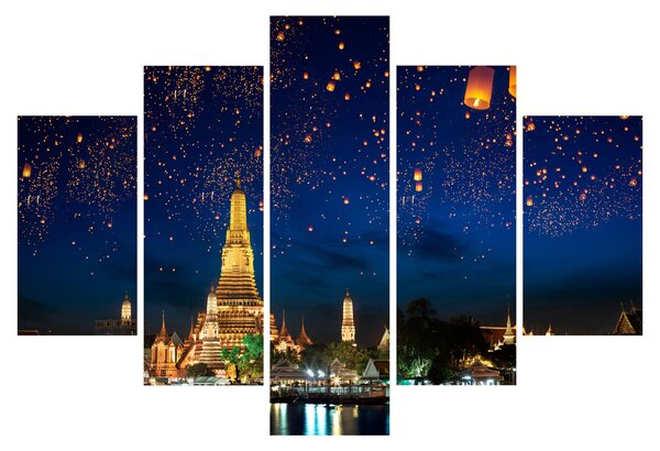 Slika - Luči za srečo, Bangkok (150x105 cm)