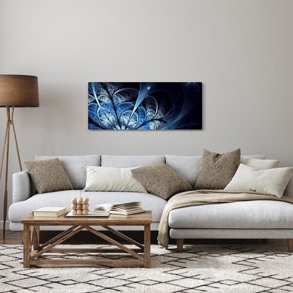 Slika temno modre rože (120x50 cm)