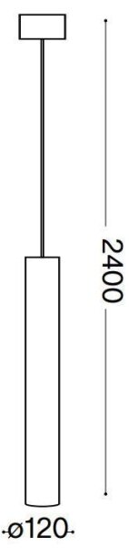 Ideal Lux - LED Luster na sajli LOOK 1xGU10/10W/230V crna