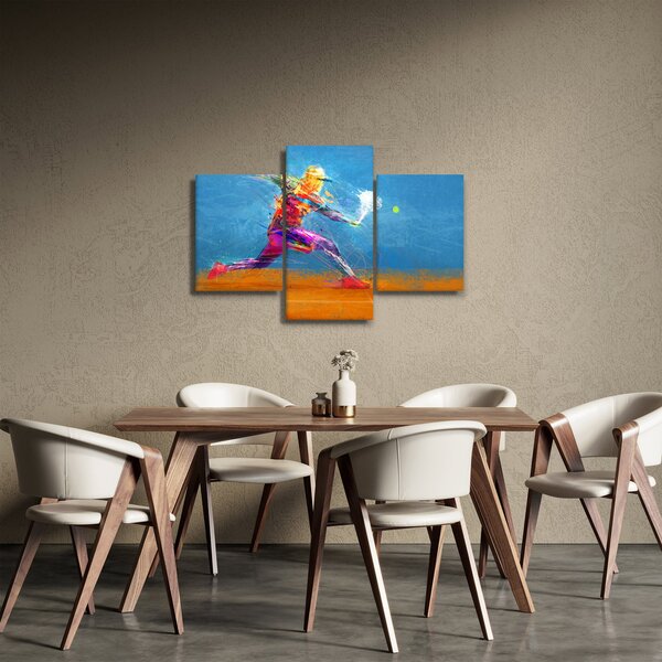 Slika - Poslikan teniški igralec (90x60 cm)