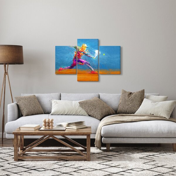 Slika - Poslikan teniški igralec (90x60 cm)