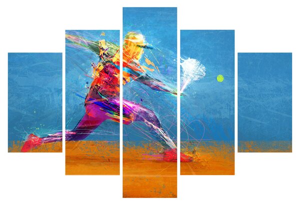 Slika - Poslikan teniški igralec (150x105 cm)