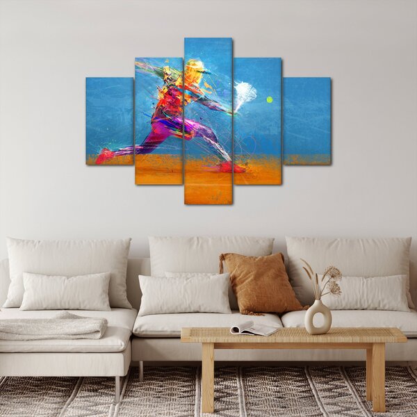 Slika - Poslikan teniški igralec (150x105 cm)