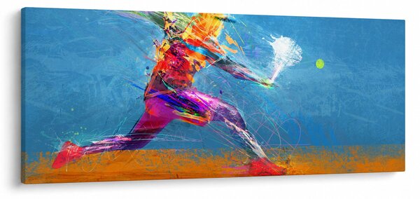 Slika - Poslikan teniški igralec (120x50 cm)