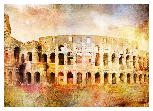 Slika - digitalno slikanje, Kolosej, Rim, Italija (70x50 cm)