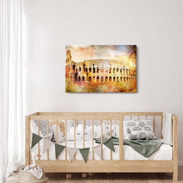 Slika - digitalno slikanje, Kolosej, Rim, Italija (90x60 cm)