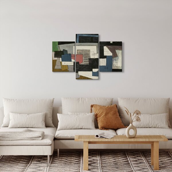 Slika - Abstrakcija, kubizem (90x60 cm)