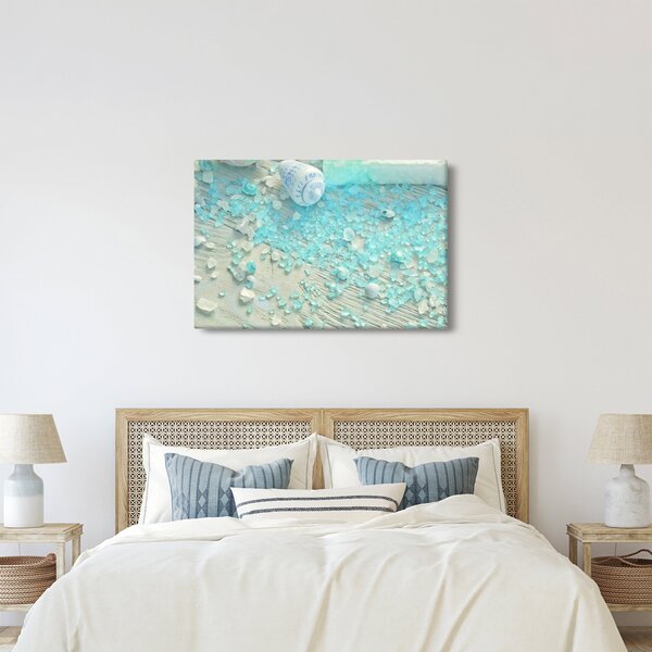Slika - Morsko vzdušje v turkiznih odtenkih (90x60 cm)