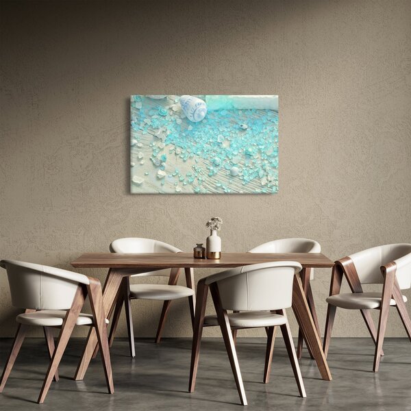 Slika - Morsko vzdušje v turkiznih odtenkih (90x60 cm)