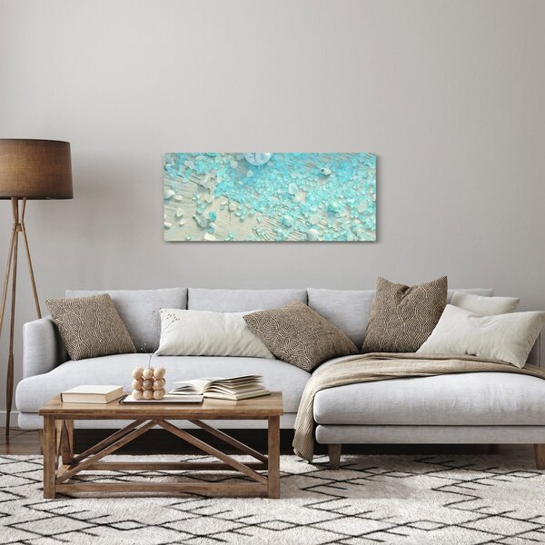 Slika - Morsko vzdušje v turkiznih odtenkih (120x50 cm)