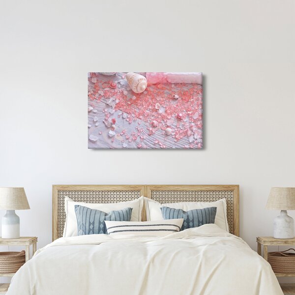 Slika - Obmorsko vzdušje v roza odtenkih (90x60 cm)