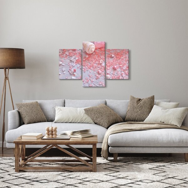 Slika - Obmorsko vzdušje v roza odtenkih (90x60 cm)