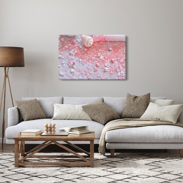 Slika - Obmorsko vzdušje v roza odtenkih (90x60 cm)