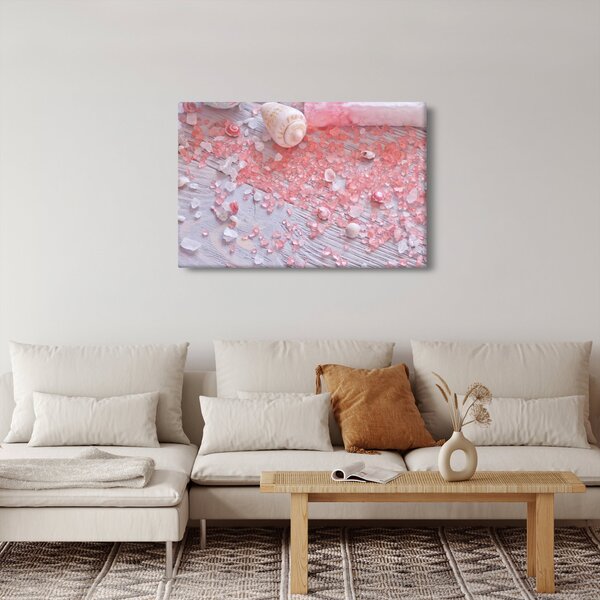 Slika - Obmorsko vzdušje v roza odtenkih (90x60 cm)