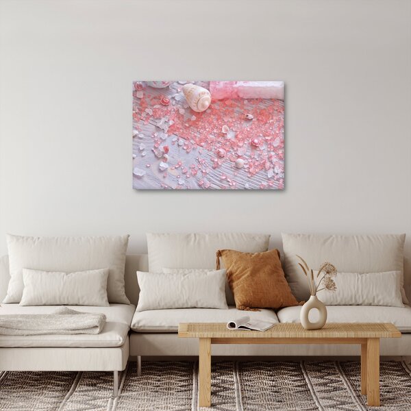 Slika - Obmorsko vzdušje v roza odtenkih (70x50 cm)