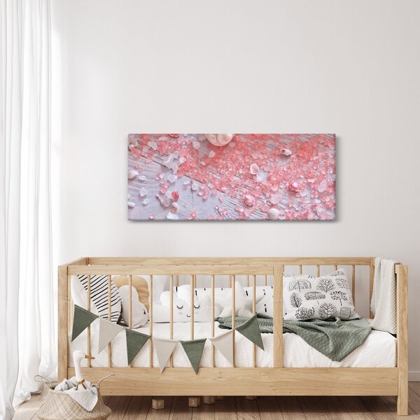 Slika - Obmorsko vzdušje v roza odtenkih (120x50 cm)