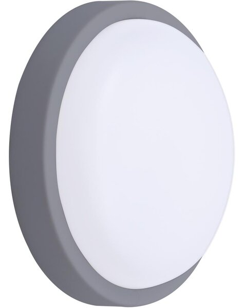 Solight WO750-G-LED Vanjska zidna svjetiljka LED/20W/230V 4000K IP54 siva okrugli