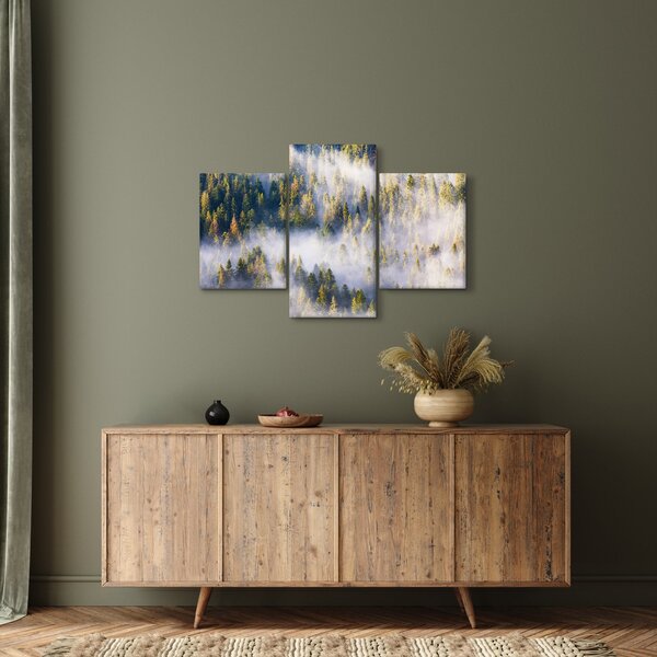 Slika dreves v megli (90x60 cm)