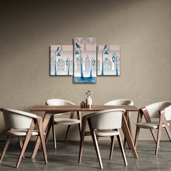 Slika - Krokarji stražijo mesto (90x60 cm)