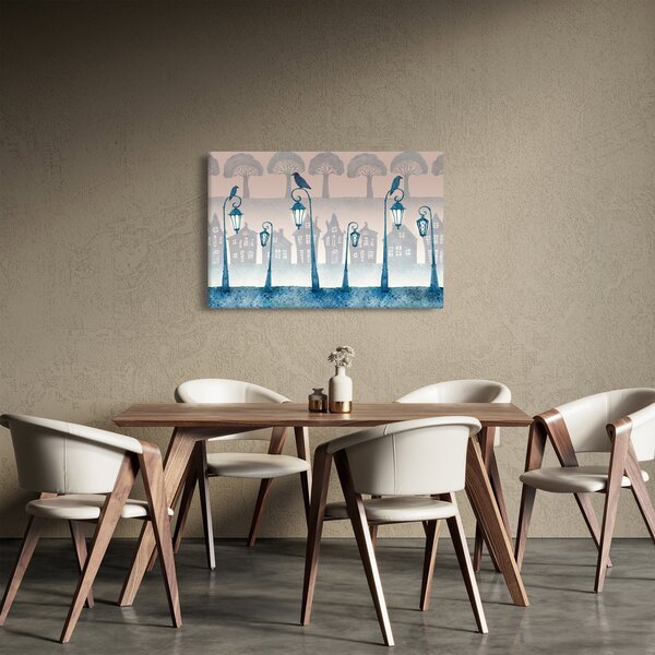 Slika - Krokarji stražijo mesto (90x60 cm)