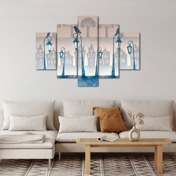 Slika - Krokarji stražijo mesto (150x105 cm)