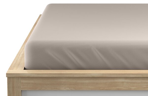 Jersey plahta pijesak 90 x 200 cm
