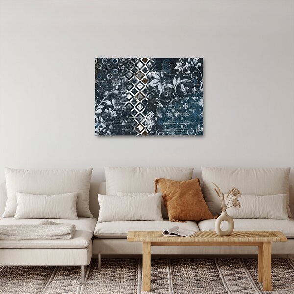 Slikanje s cvetličnim dekorjem (70x50 cm)