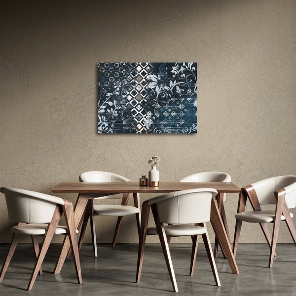 Slikanje s cvetličnim dekorjem (70x50 cm)