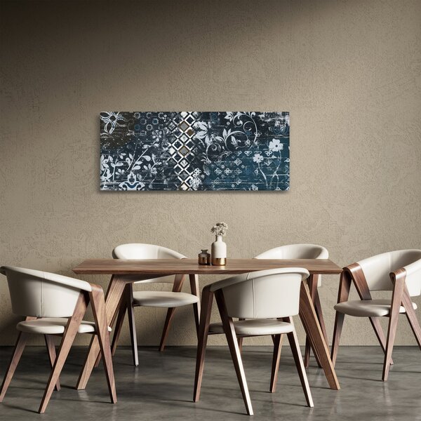 Slikanje s cvetličnim dekorjem (120x50 cm)