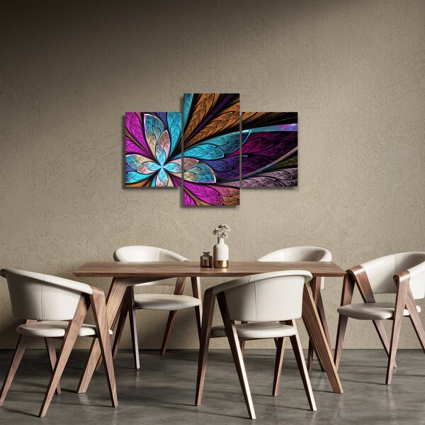 Slika - Abstrakcija, cvet (90x60 cm)